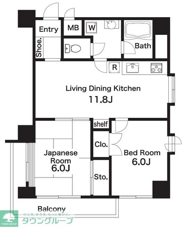 ライブ赤羽の物件間取画像